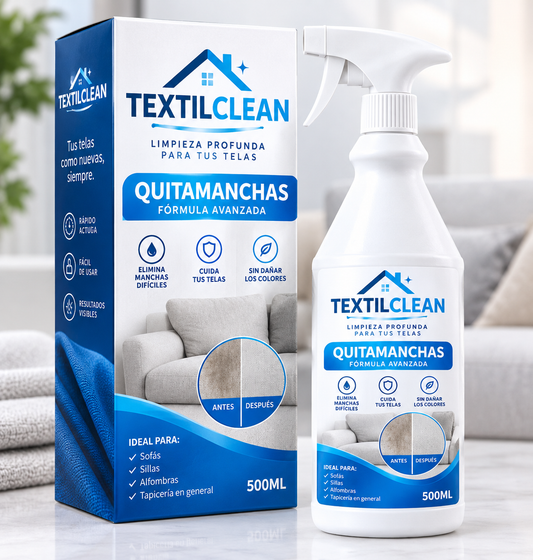 textilclean™ Elimina manchas de tu sofá y tus telas en segundos