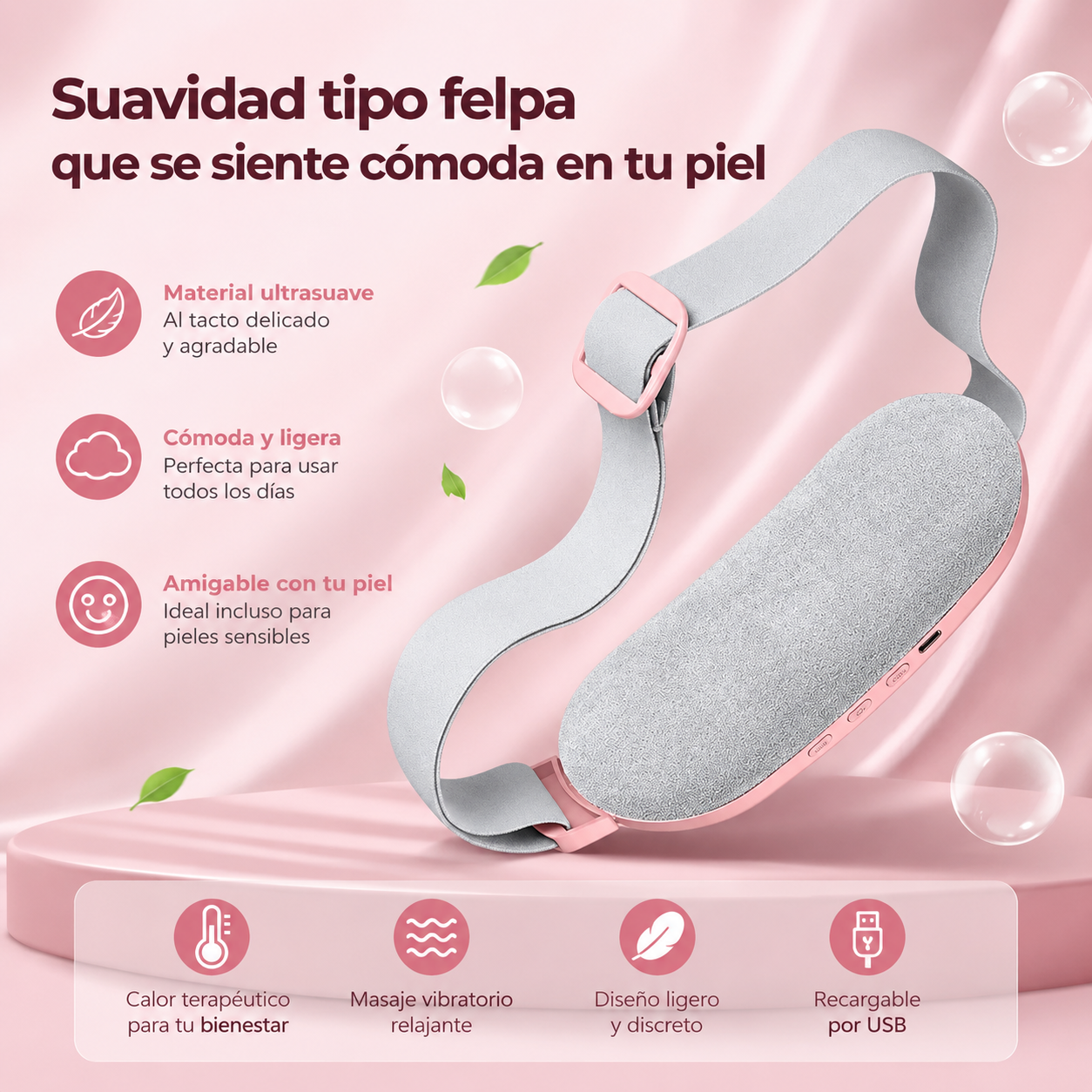 CalmaLuna™ Cinturón térmico inteligente