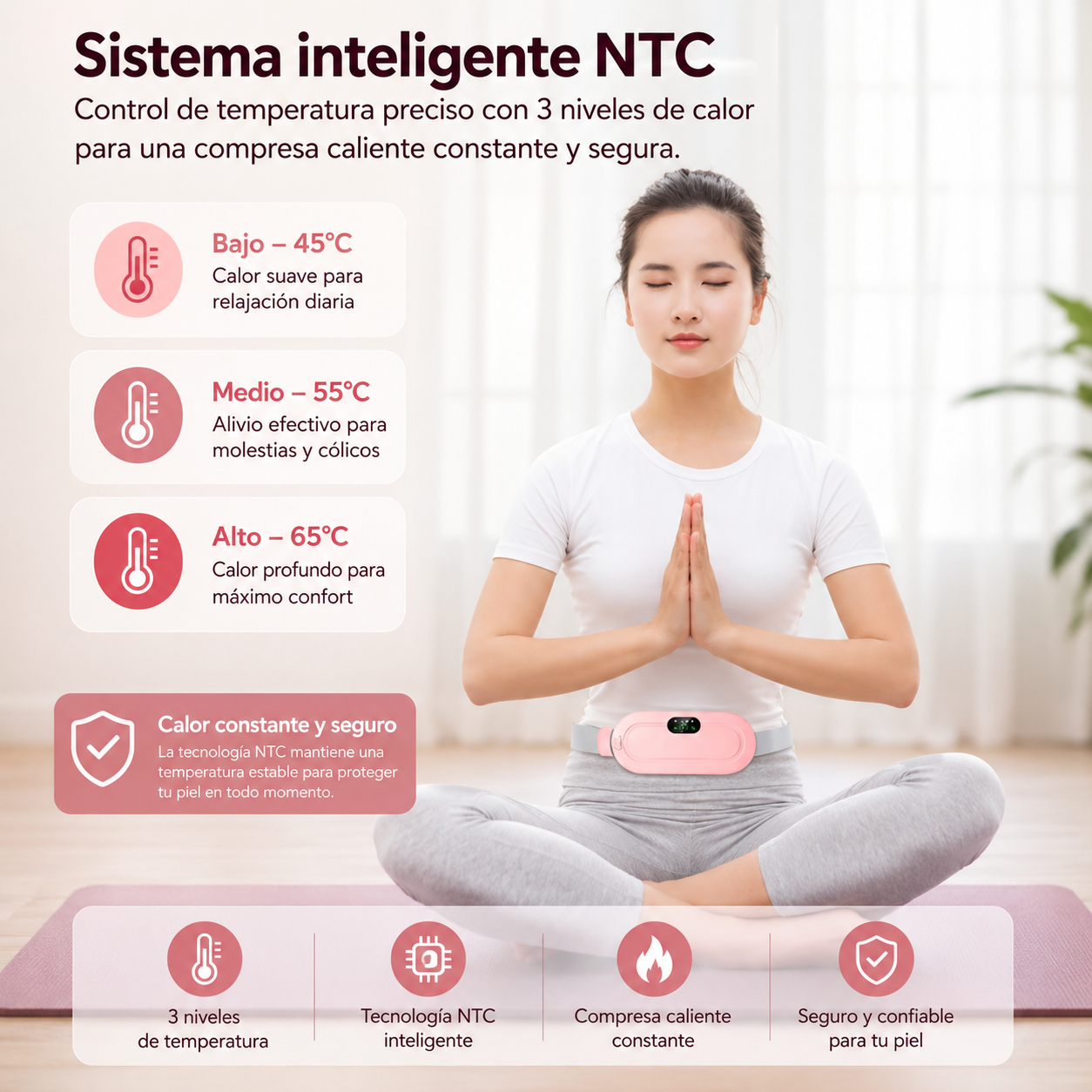 CalmaLuna™ Cinturón térmico inteligente