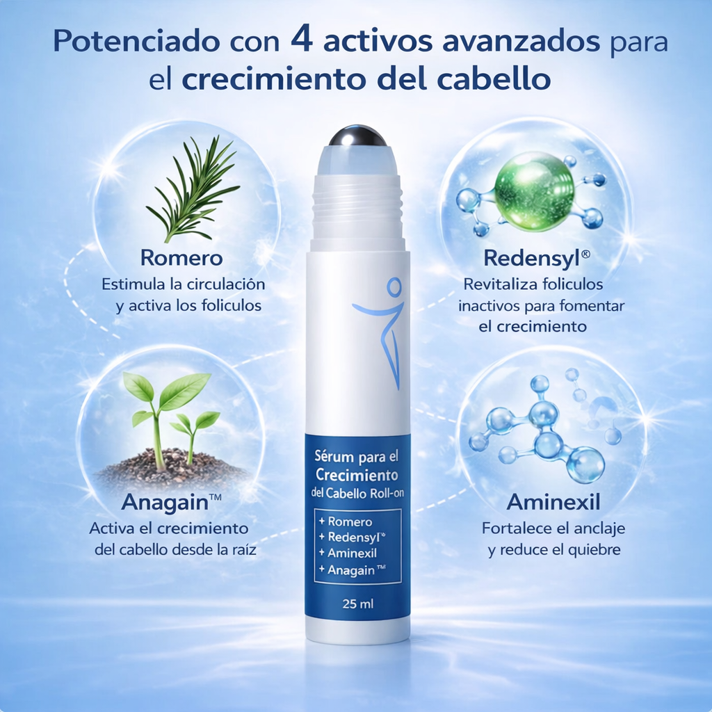 GROWMAX™ | Sérum para el crecimiento del cabello en roll-on