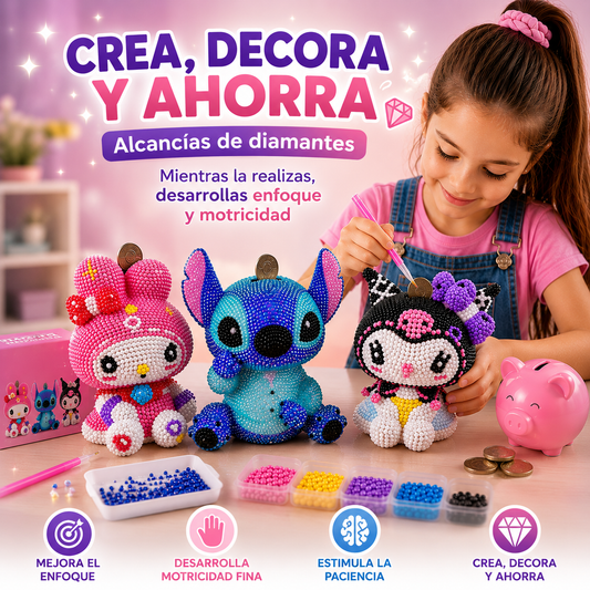 Diamondcash™️Crea tu Propia Alcancía con Diamantes y Convierte el Ahorro en Diversión + Envío GRATIS 🎁